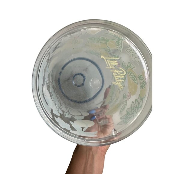 LILLY PULITZER Make Lemonade Lemon Fruit Print Plastic Serving Pitcher - Picture 3 of 3